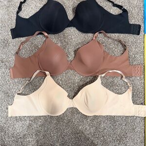Elegant Comfort Women's Bras - Black, Brown, and Cream